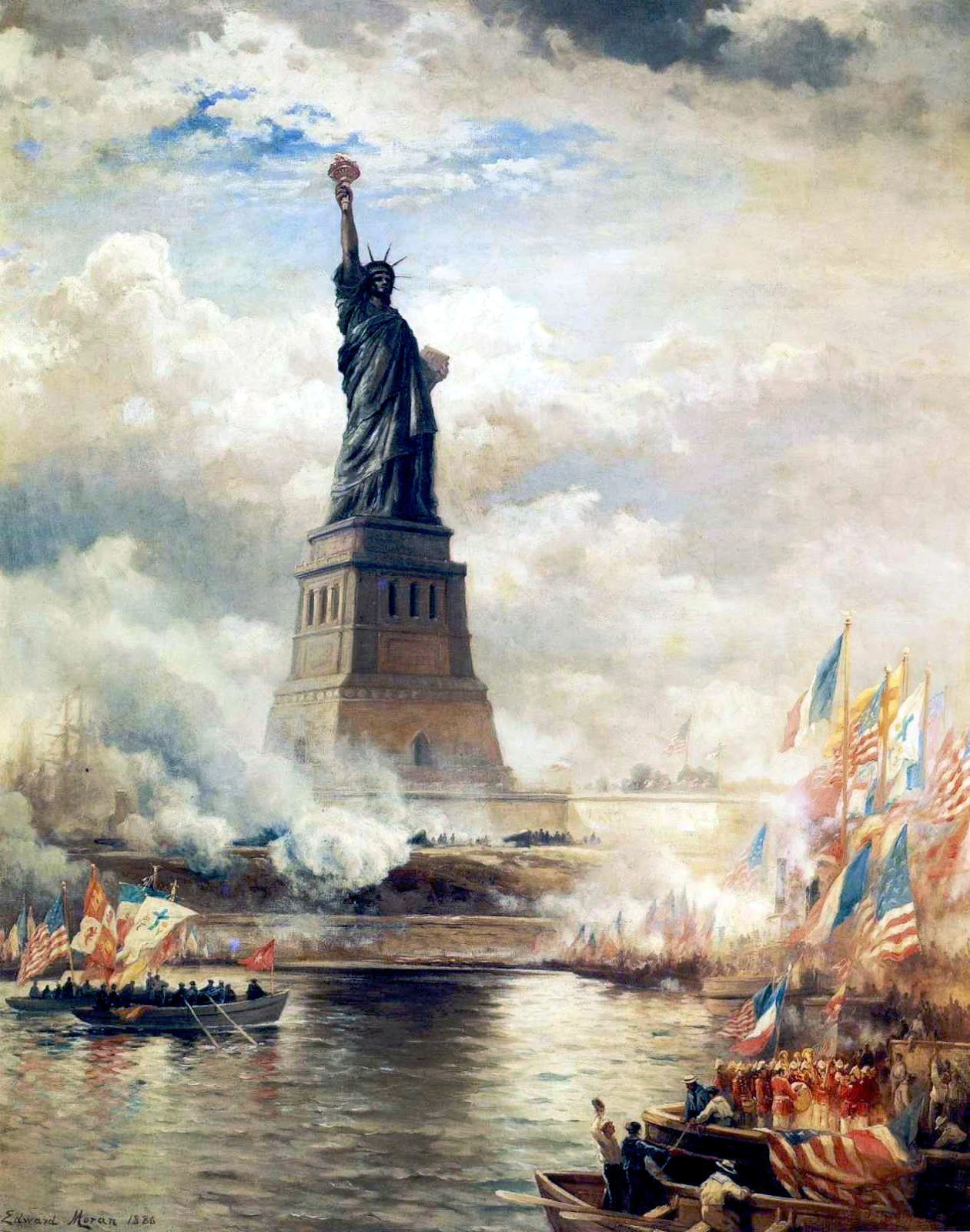 1351 1 EdwardMoran UnveilingTheStatueofLiberty