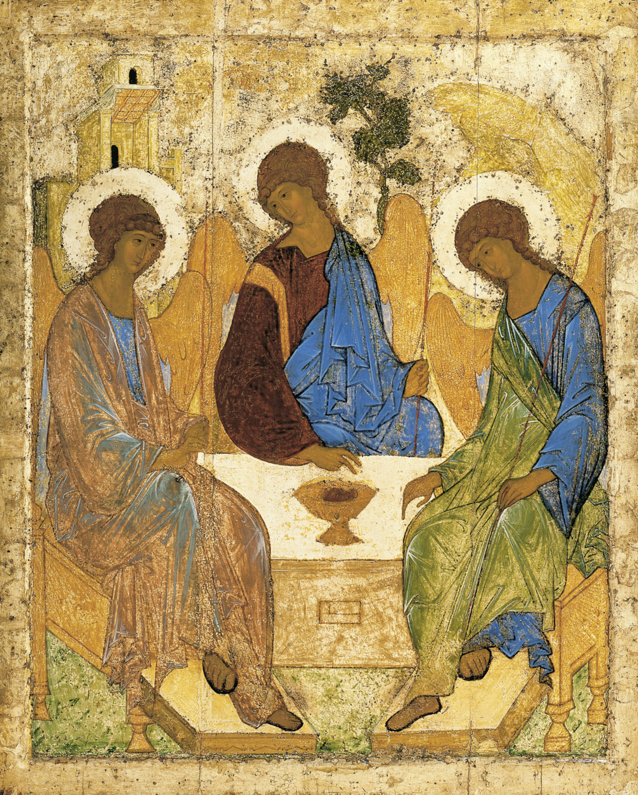 1365 1 Angelsatmamre trinity rublev 1410