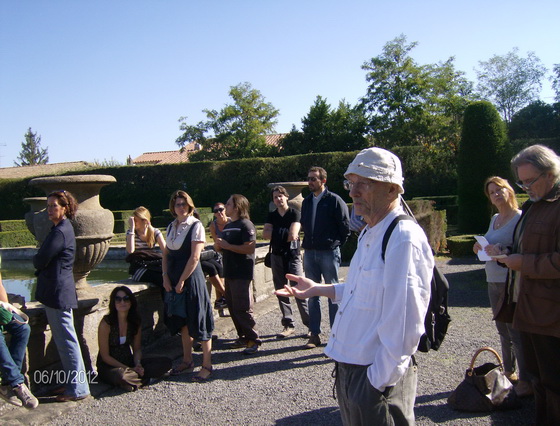 Il giardino quadrato e la fontana dei Mori